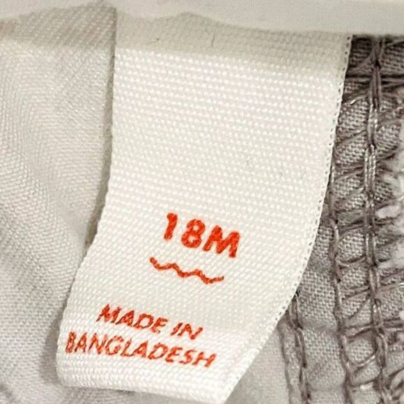 Cat & Jack Baby Boys Gray Shorts 4 Pockets Elastic Waist Drawstring Size 18m - Picture 3 of 5